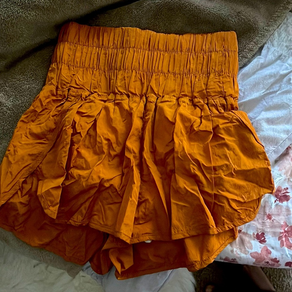 Free People Women's Athletic Shorts in Burnt Orange
